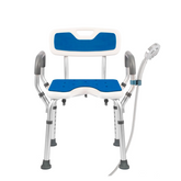 Heavy Duty Cutout Shower Chair with Arms And Backrest