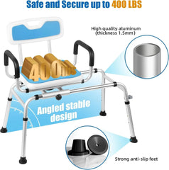 Adjustable Swivel Tub Shower And Transfer Bench