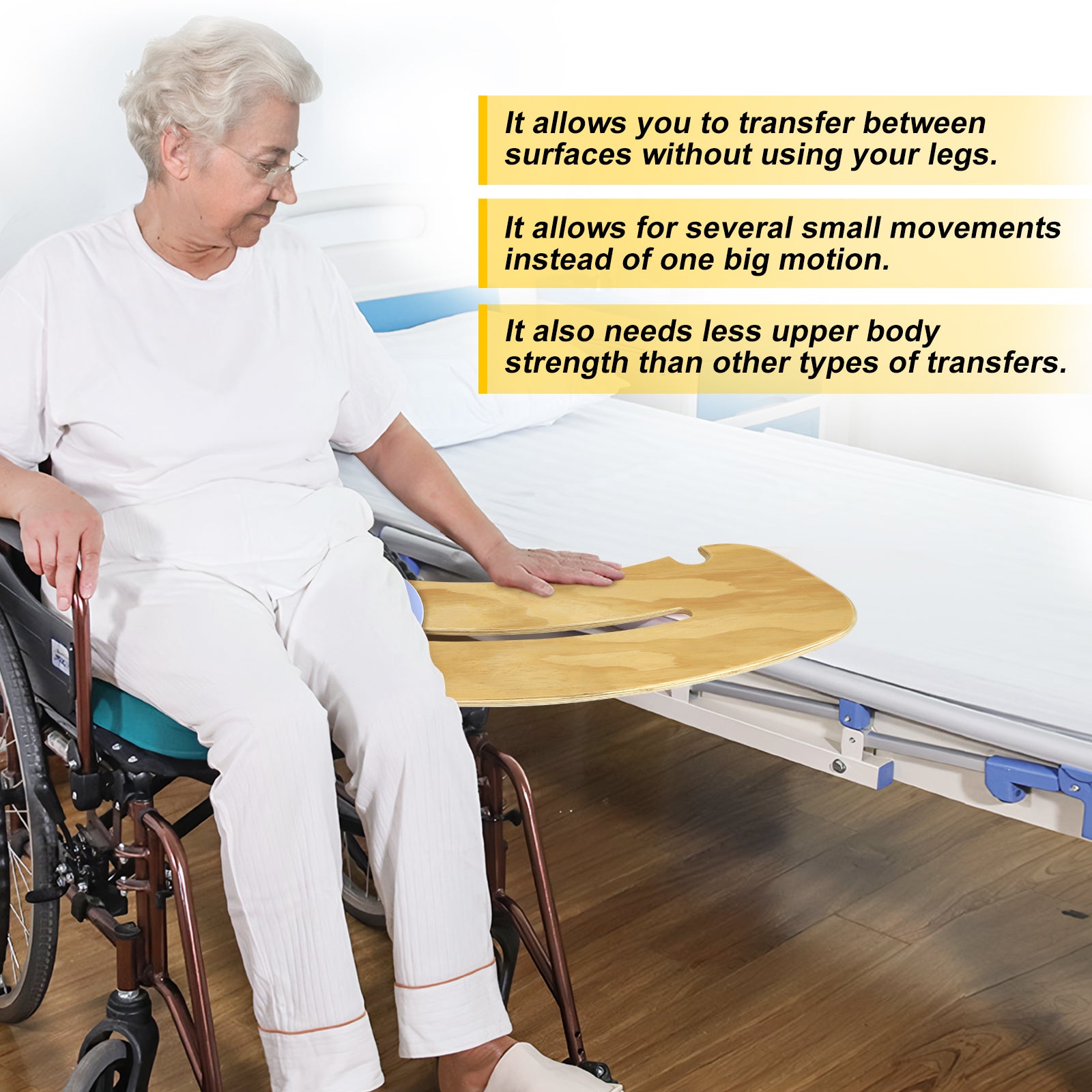 Curved Patient Transfer Slide Board-32″