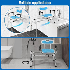 Adjustable Swivel Tub Shower And Transfer Bench