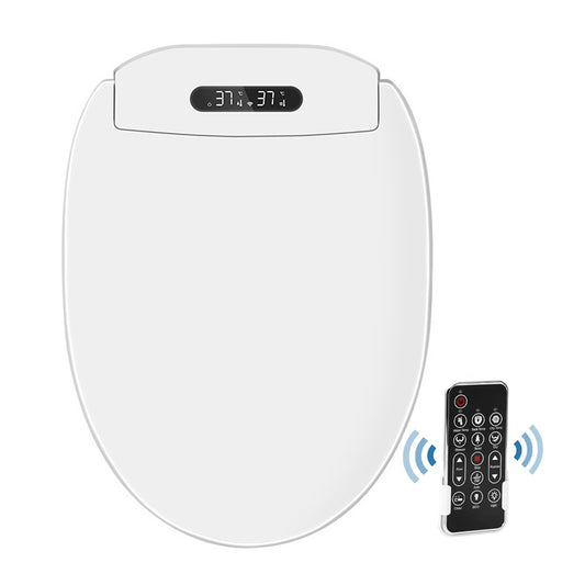 Elongated Intelligent Electric Bidet Toilet Seat with Wireless Remote 1200