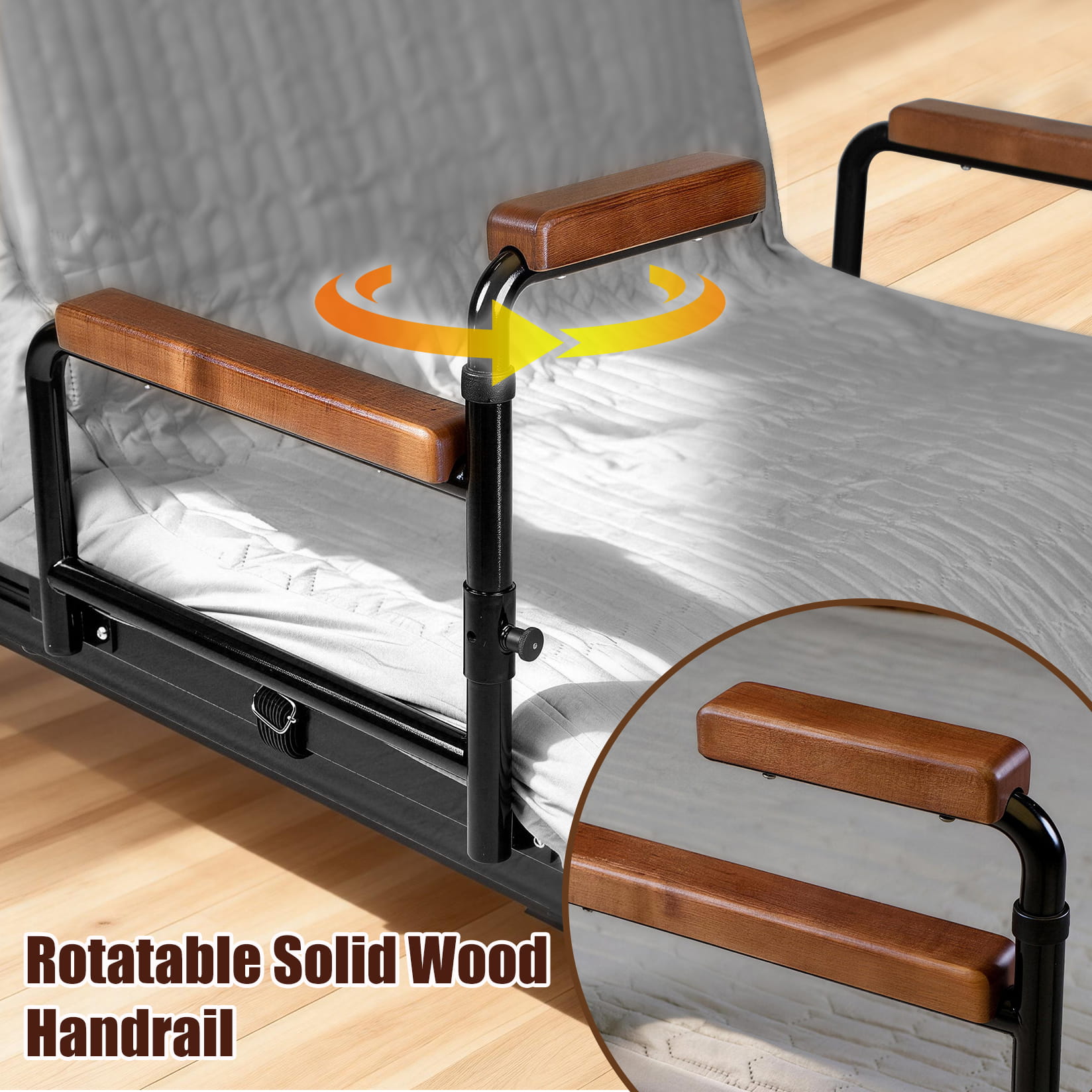 LivingCaring™ Power Lift Bed | 4-in-1 Electric Sit-to-Stand Chair Bed
