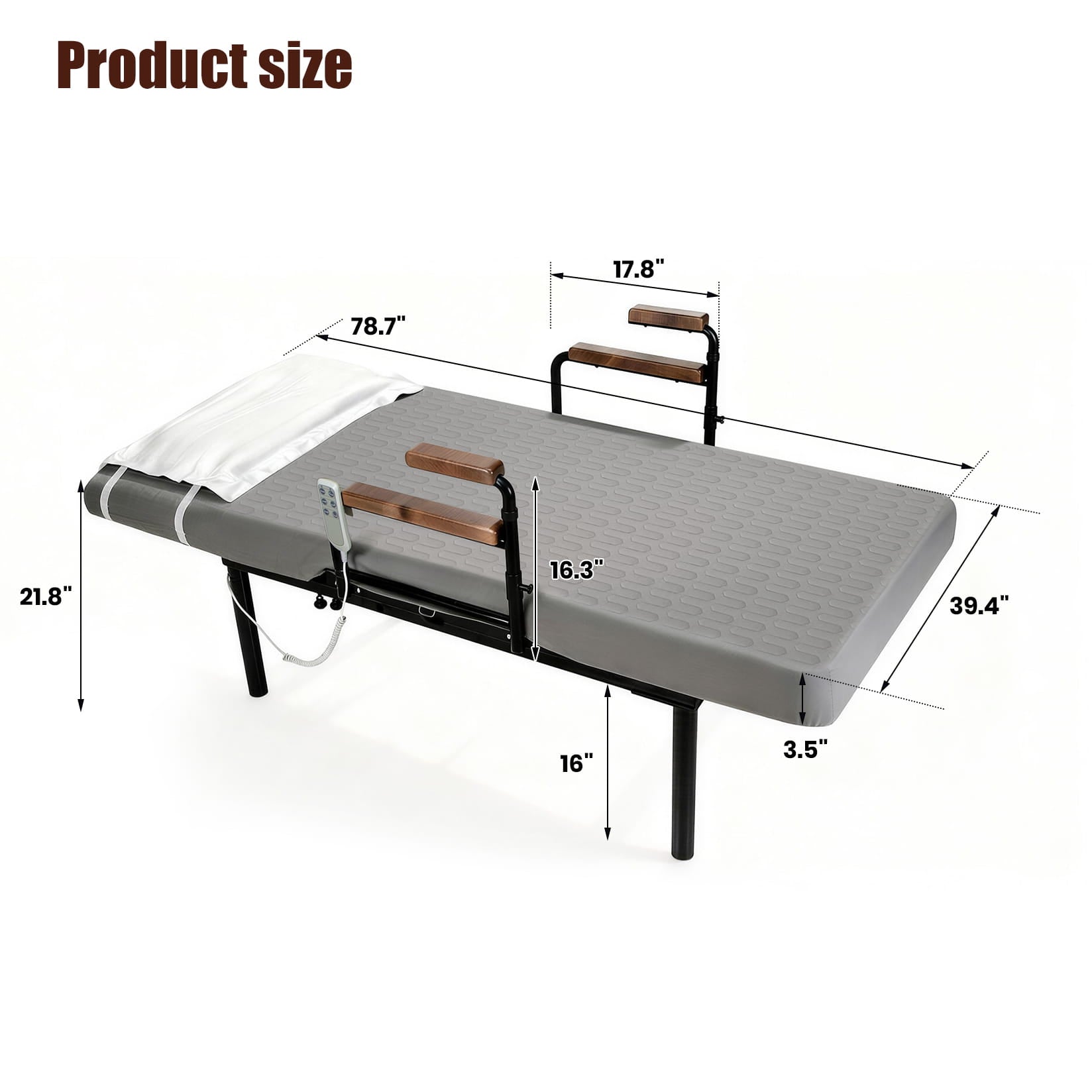 LivingCaring™ Power Lift Bed | 4-in-1 Electric Sit-to-Stand Chair Bed