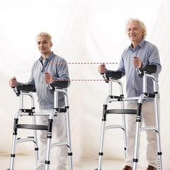 Lightweight Foldable Stand Up Walker with Armrest Pad