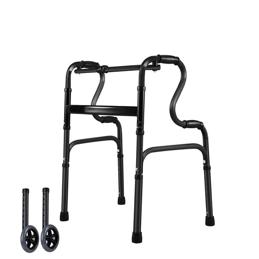 Dual Mode Lightweight Foldable Upright Rollator Walker for Seniors 1200